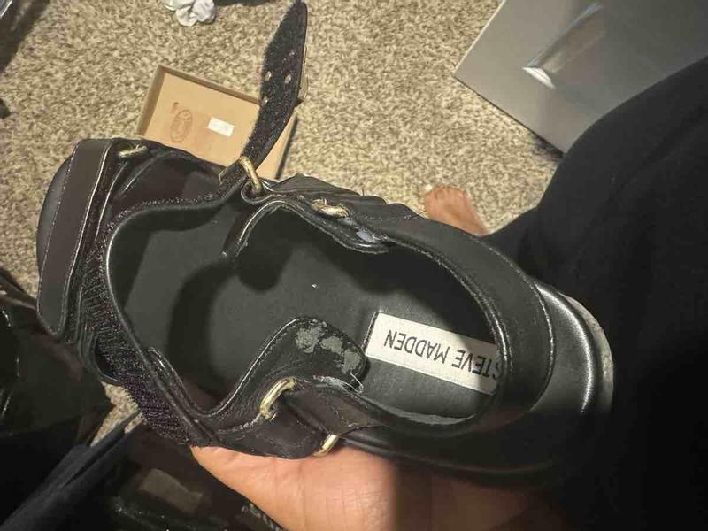 Customer photo for "Arrived damaged, poorly glued together"
