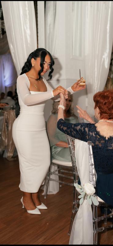 Customer photo for "Perfect Reception Dress!"