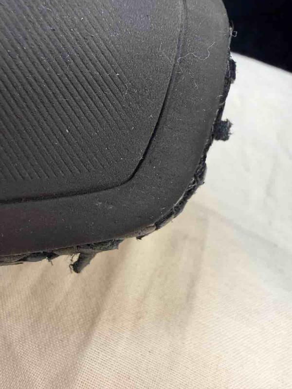 Customer photo for "after 5 uses they are falling apart"