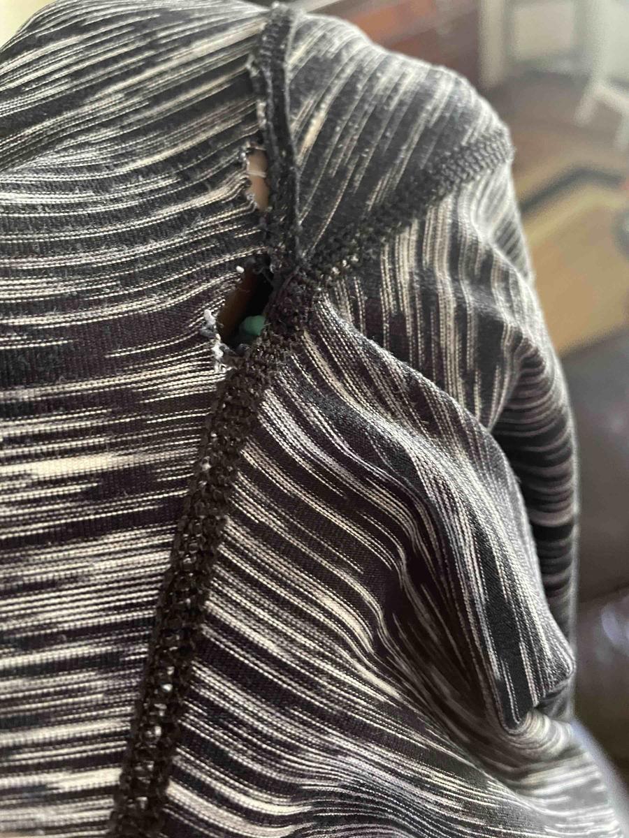 Customer photo for "Unraveled seams"