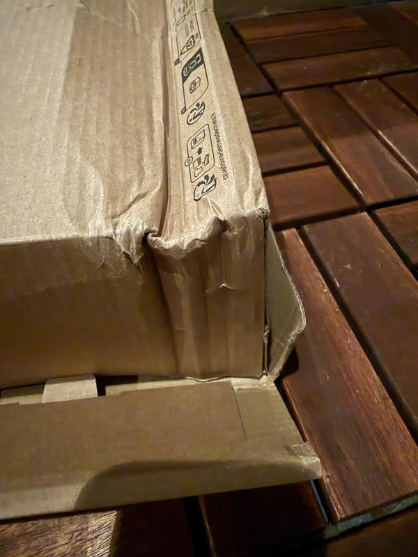 Customer photo for "Nice boots, poor packing"