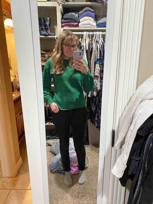 Customer photo for "Green Sweater"