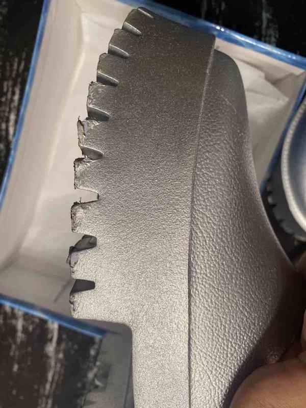 Customer photo for "Bad quality shoes."