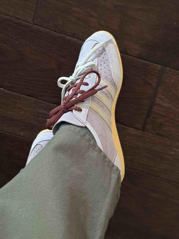Customer photo for "Fun Shoe: attractive, comfortable. size down."