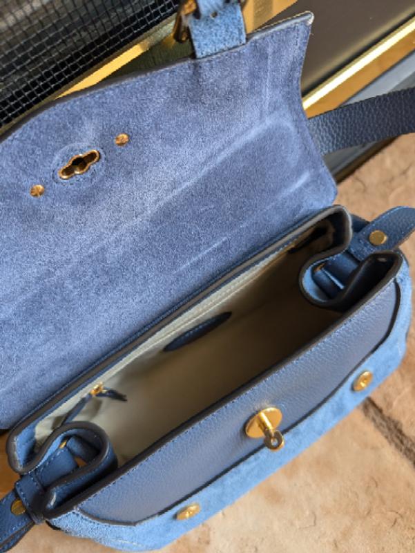 Customer photo for "IMHO, I recommend the Mini Alexa Leather Satchel"