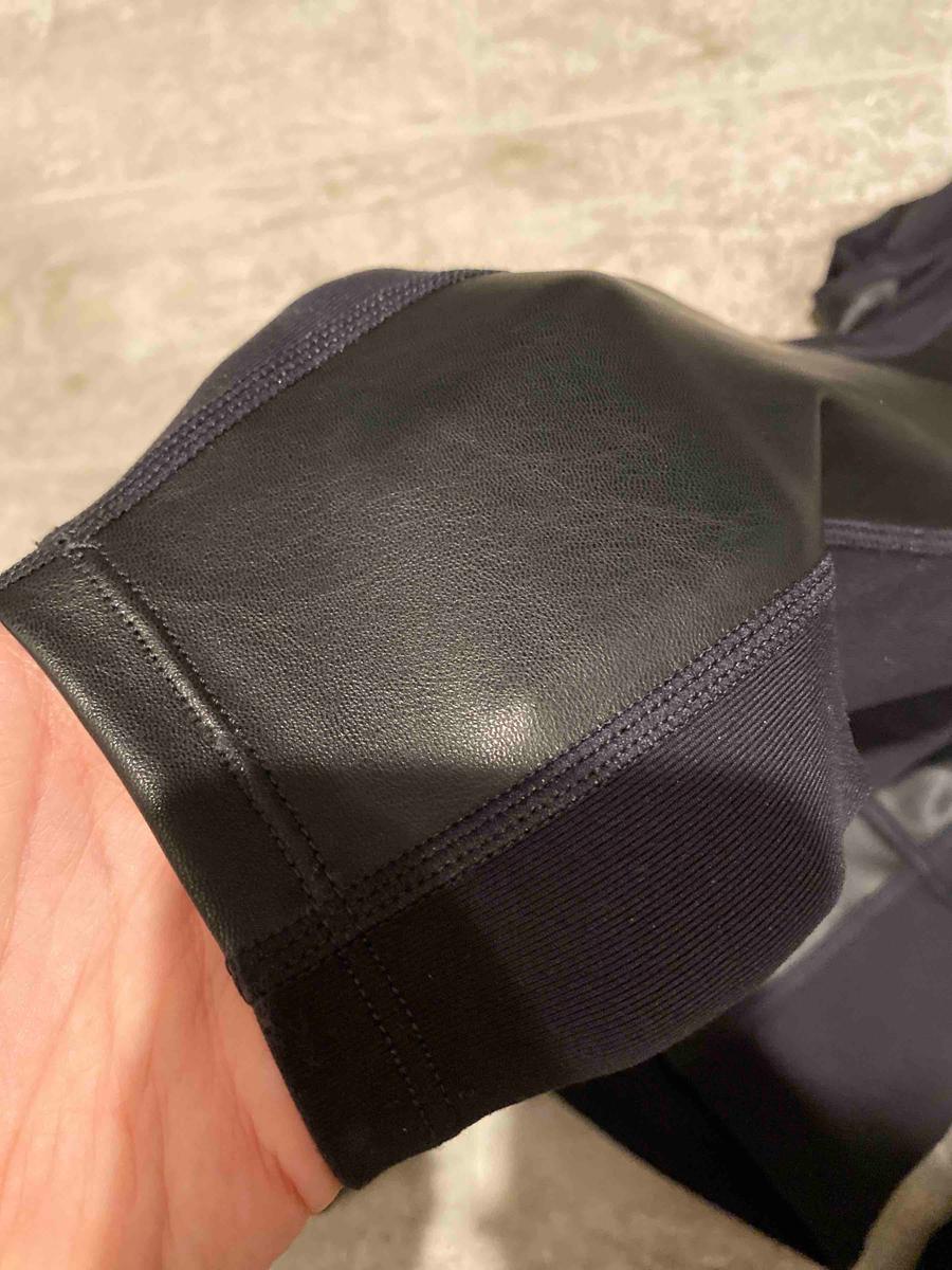 Customer photo for "Flattering but not really leather"