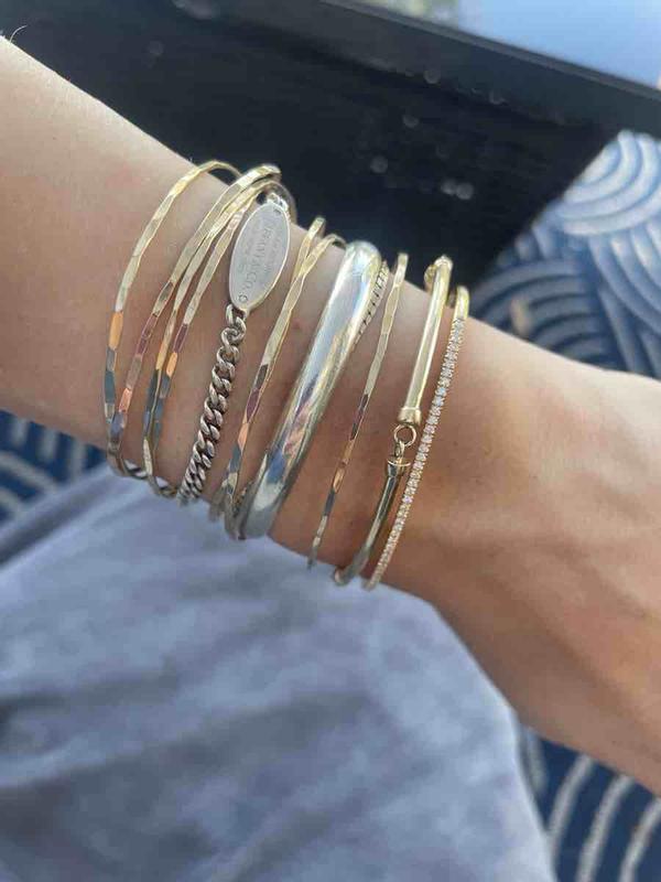 Customer photo for "diamond bangle"