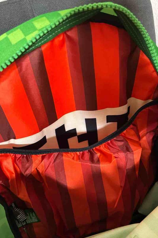 Customer photo for "Best backpack for Minecraft lovers"