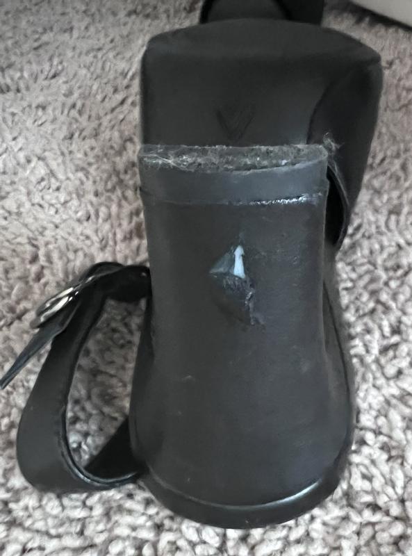 Customer photo for "Comfortable, but heel quality is disappointing"