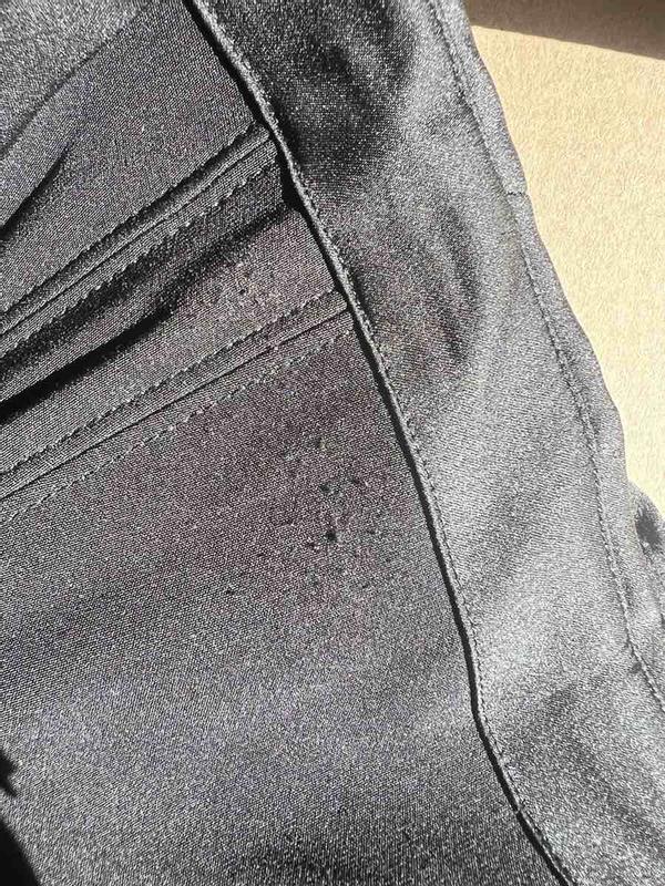 Customer photo for "sent a already worn and returned dress"