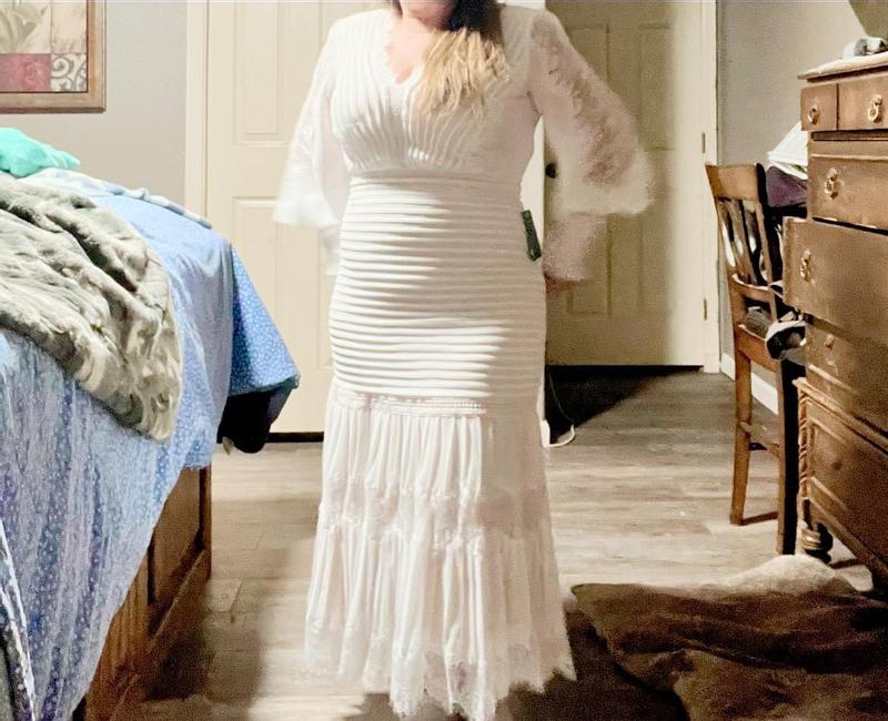 Customer photo for "This dress will be used for my vow renewal."
