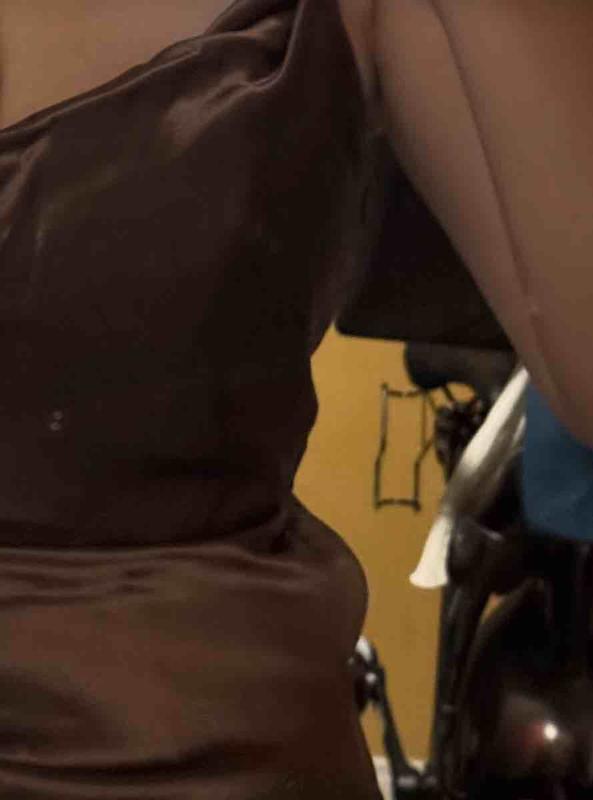 Customer photo for "Zipper Sticks Out Badly"
