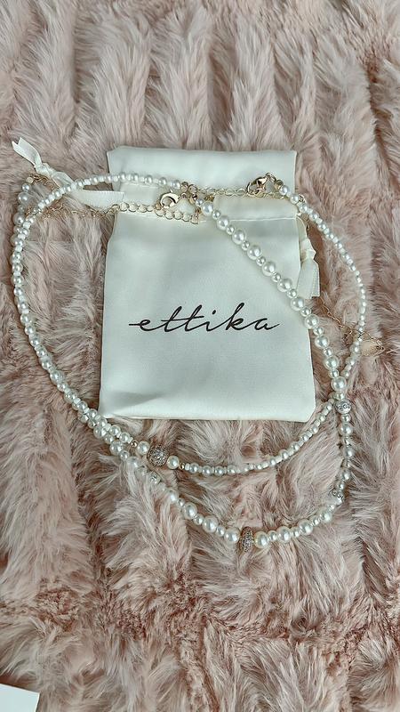 Customer photo for "Beautiful Layered Pearl Necklace"