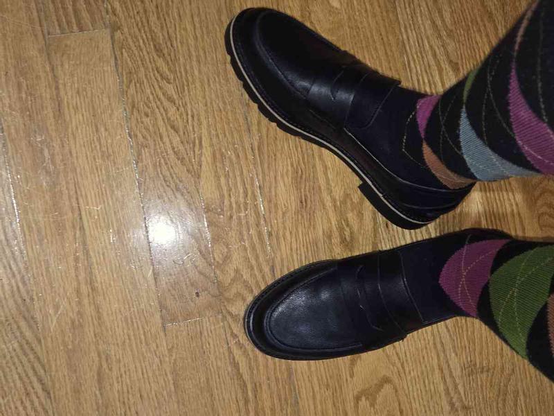 Customer photo for "Blondo waterproof penny loafer in black."