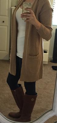 Customer photo for "Great cardigan"