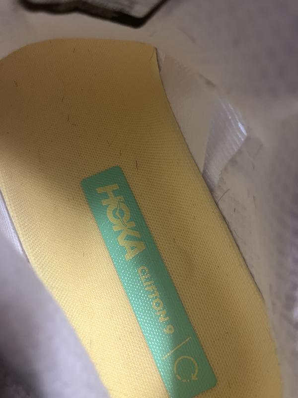 Customer photo for "used/dirty shoes received"
