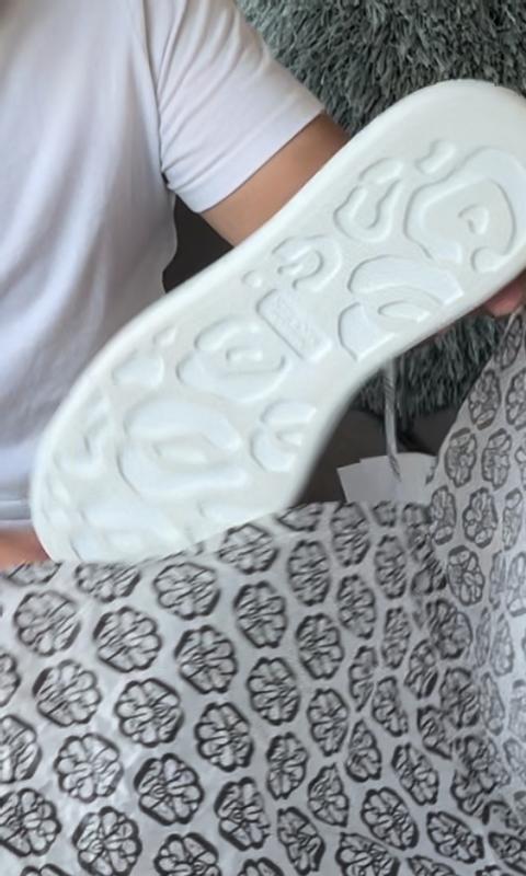 Customer photo for "All white w/ black back"