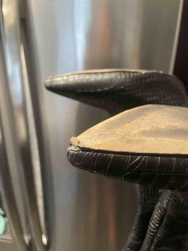 Customer photo for "Poorly Made Shoes"