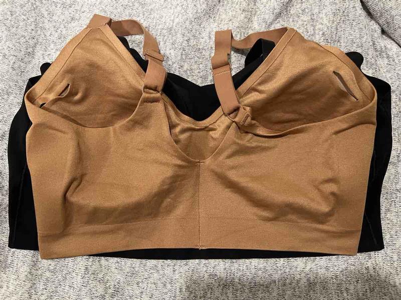 Customer photo for "runs small, small inserts, otherwise comfy"