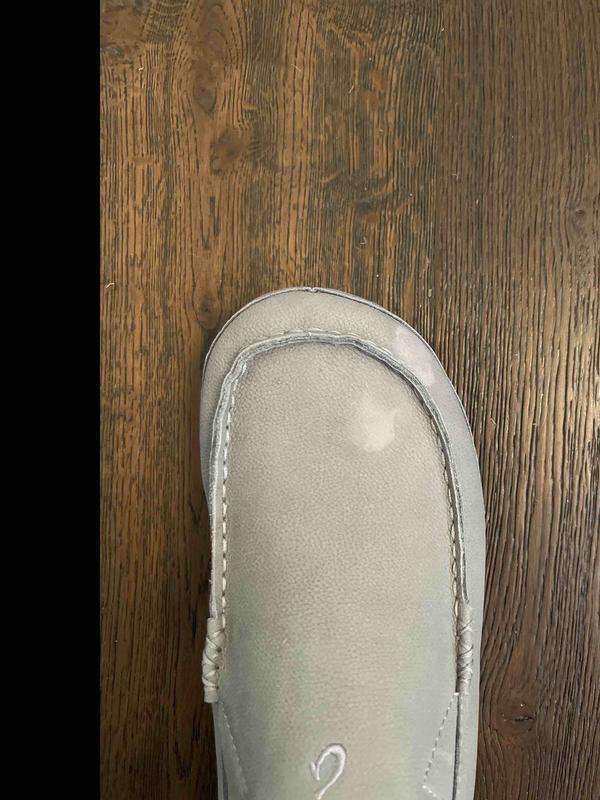 Customer photo for "Delicate leather and a loose heel"