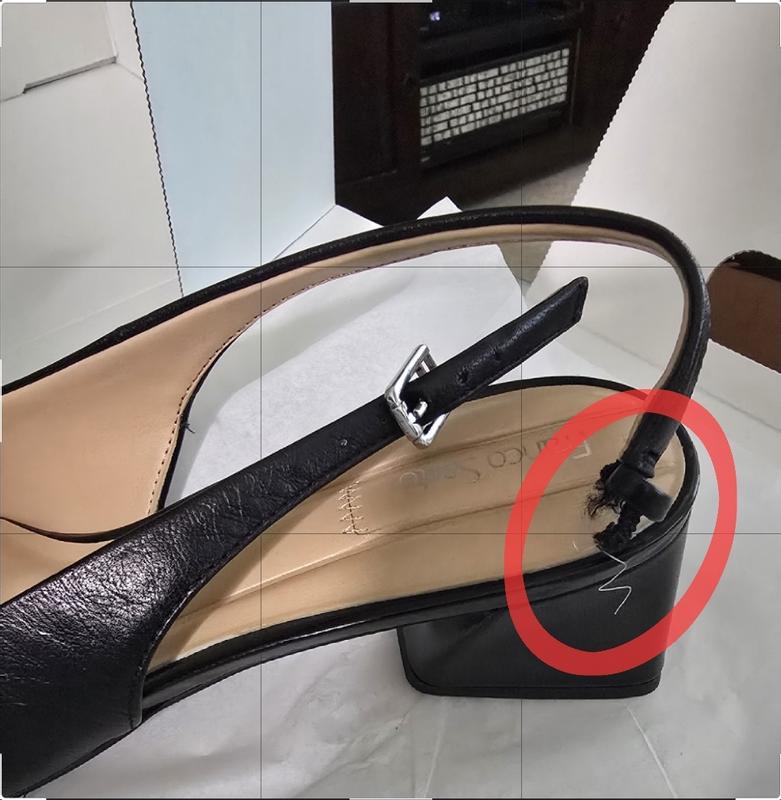 Customer photo for "Broken elastic on strap"