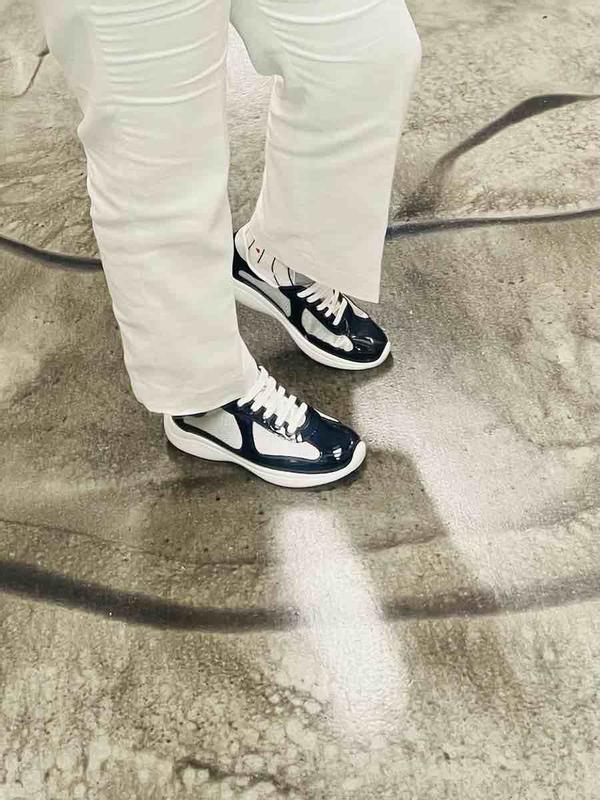 Customer photo for "Nice classic designer sneaker"