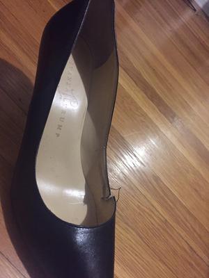 Customer photo for "Beautiful pump, but leather ripped on third wear"