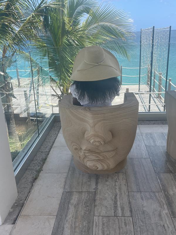 Hat is great for sun protection and stylish too!