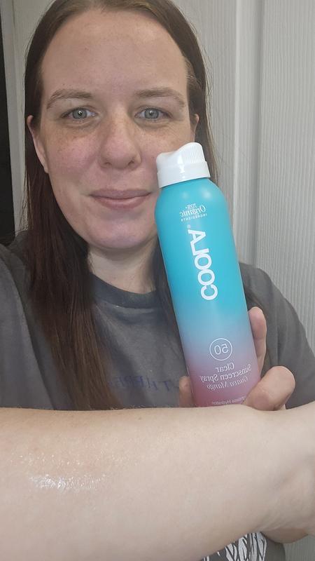 Customer photo for "Best smelling sunscreen!"