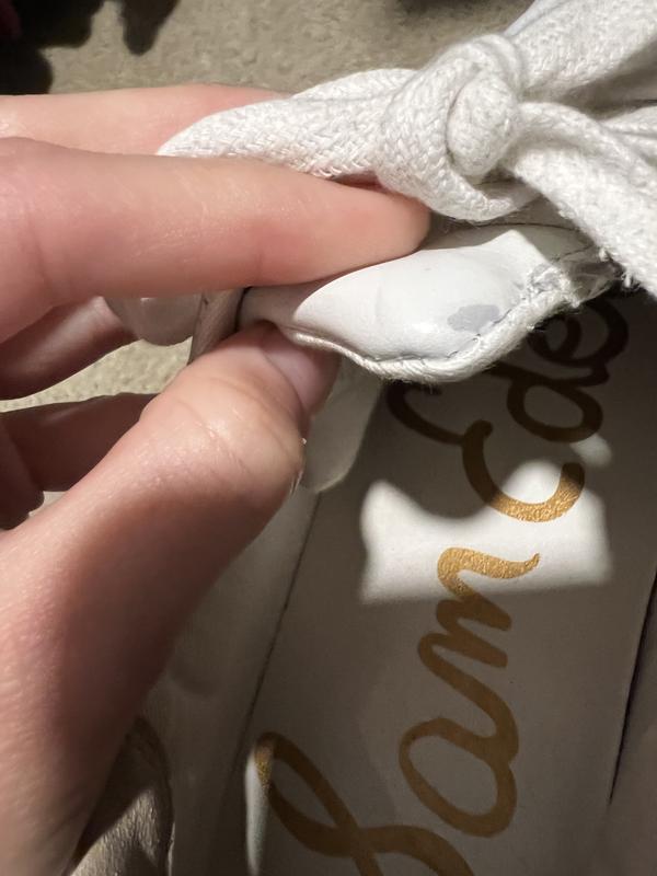 Fake leather starts to peel