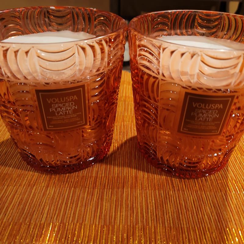 Customer photo for "Wickless Spiced Pumpkin"