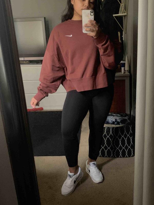 Customer photo for "cute oversized crew"