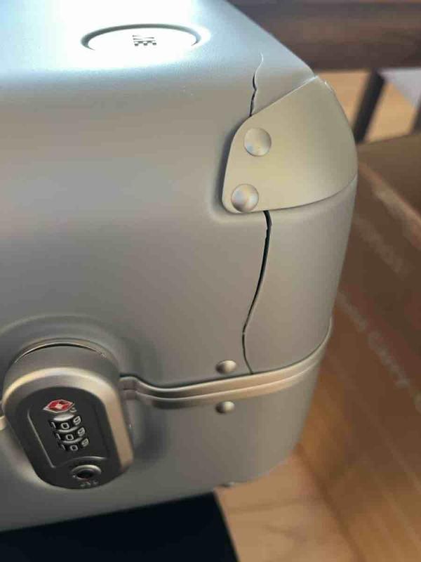 Customer photo for "Damaged Luggage"