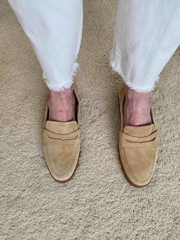 Customer photo for "Soft and comfy but odd fitting"