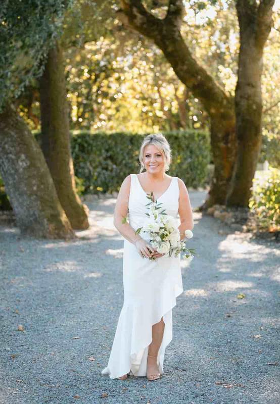 Customer photo for "Perfect Napa Wedding Dress"