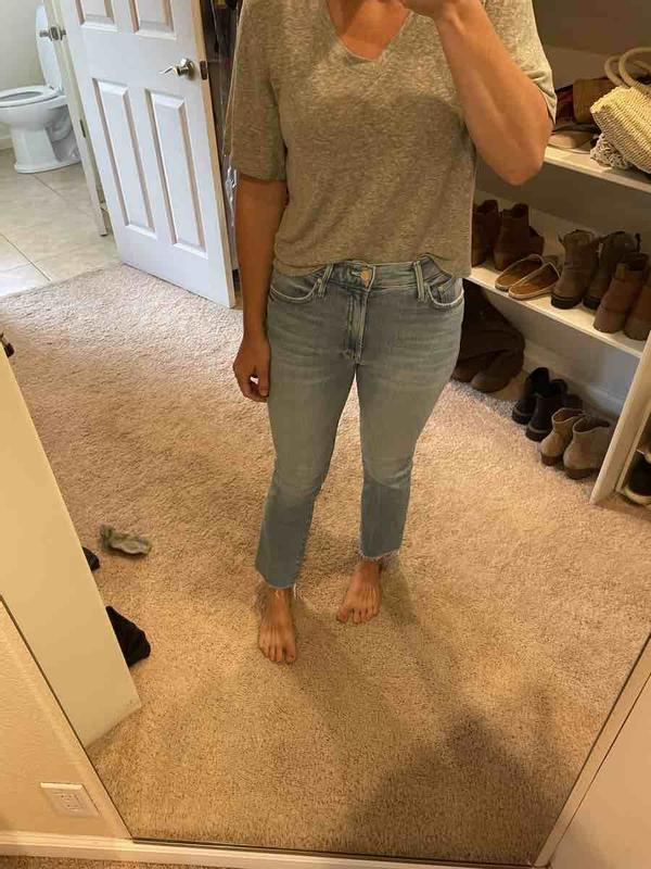 Customer photo for "true to size, stretchy and comfy"
