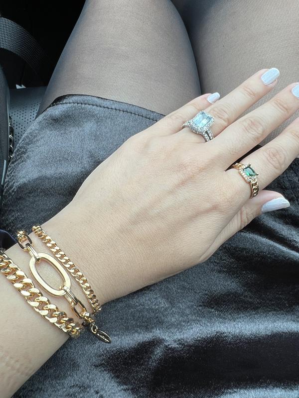 Customer photo for "Gold and emerald rings"