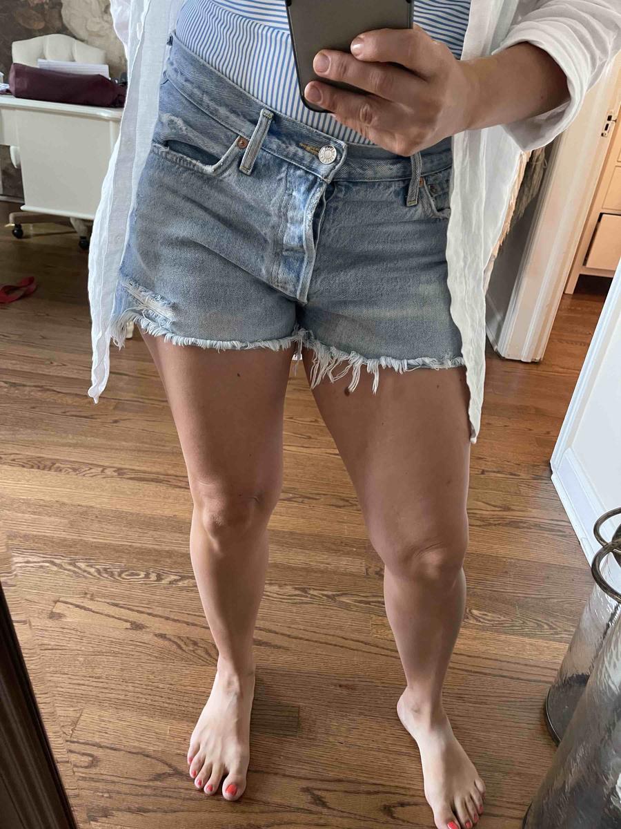 Customer photo for "Parker shorts"