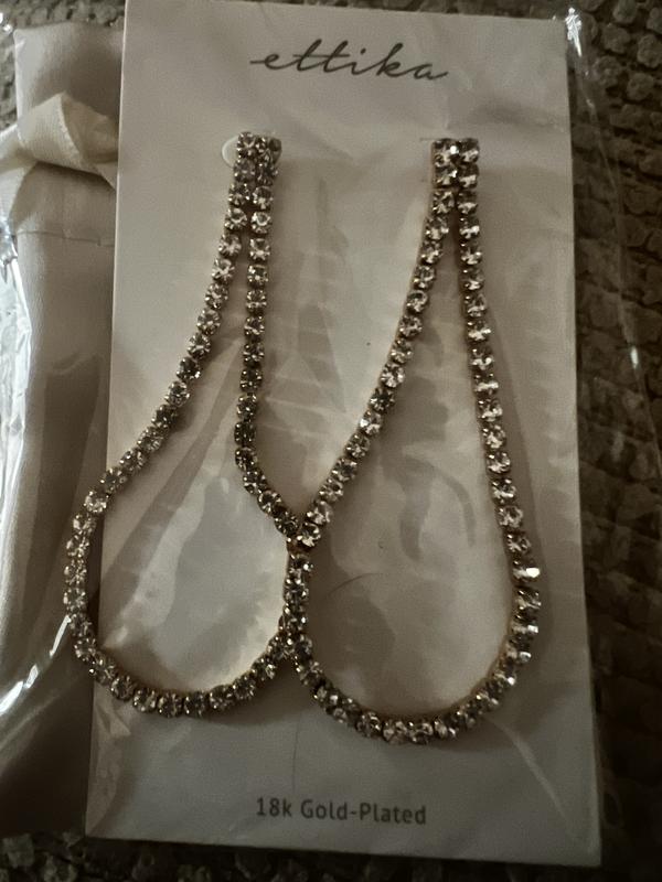 Customer photo for "Sparkly earrings"