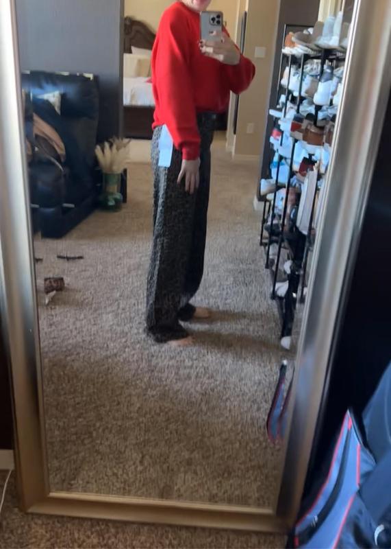 pretty pants but way too big and very very long