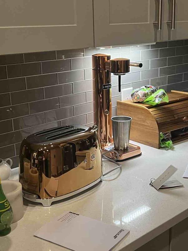Customer photo for "great quality but copper color varies from picture"