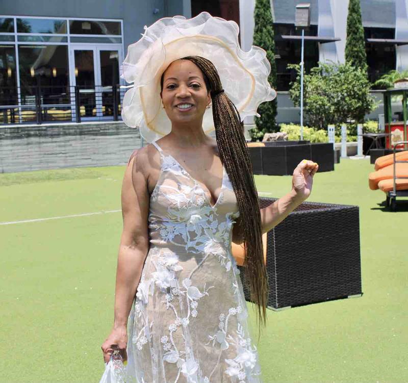 Ameri　UPPER EMBROIDERY FLARE DRESS Ameri UPPER EMBROIDERY FLARE DRESS