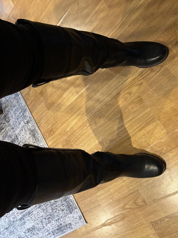 Customer photo for "Looooovvvveeee For extra wide calves"