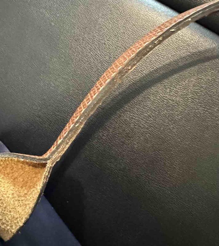 Customer photo for "Malformed Leather Straps"