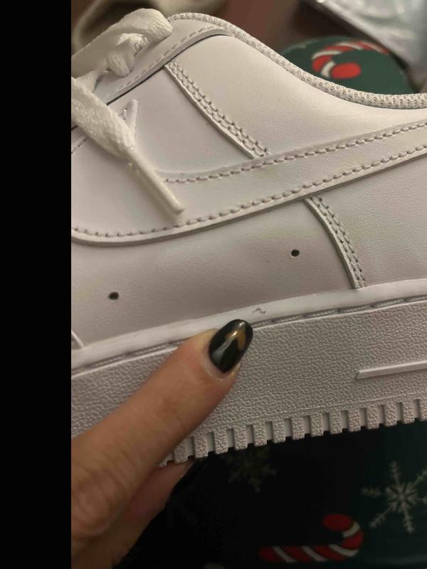 Customer photo for "recieved damaged shoes"