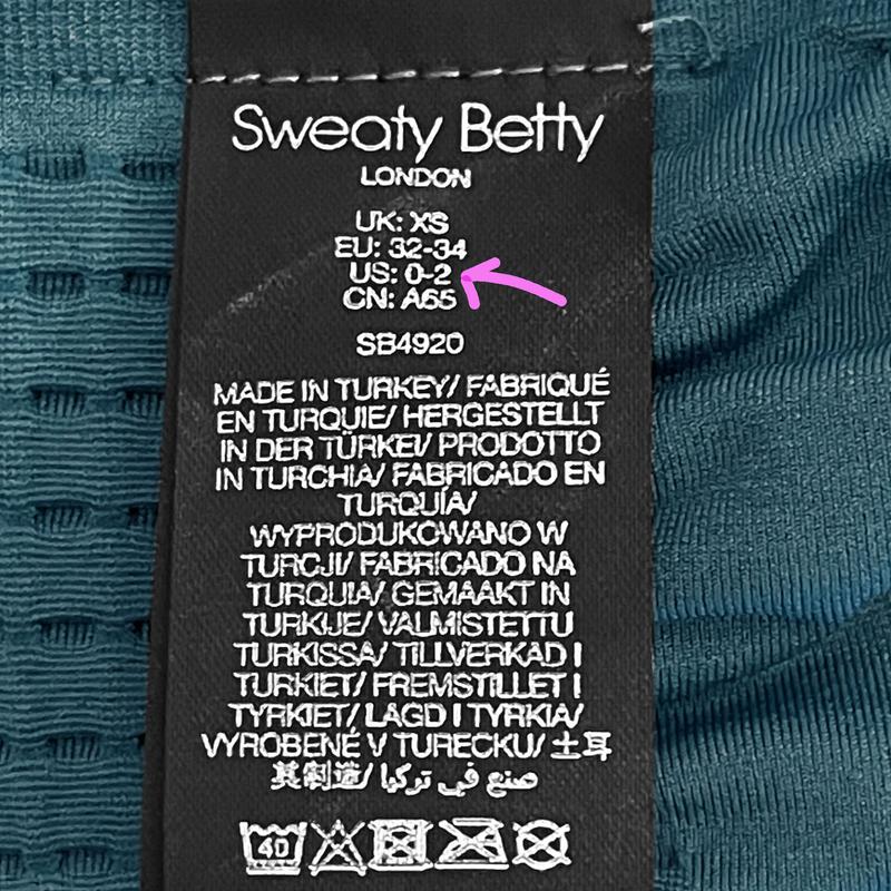 Customer photo for "Confusing sizing"