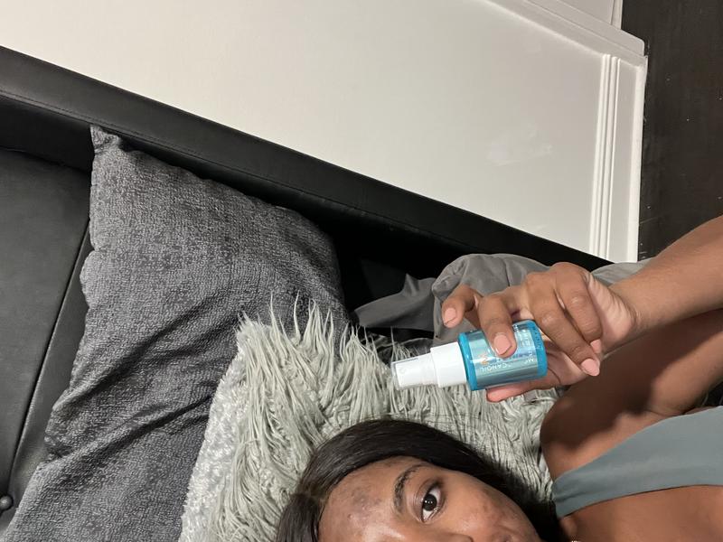 Customer photo for "Fabulous Frizz Spray"