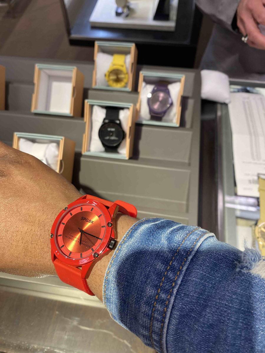 Foxfire Silicone Band Watch, 44mm