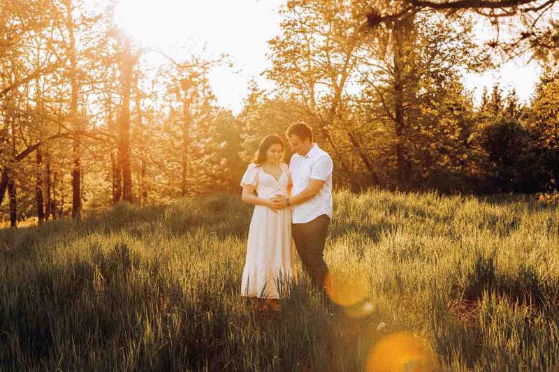 great fit, so flattering early maternity dress