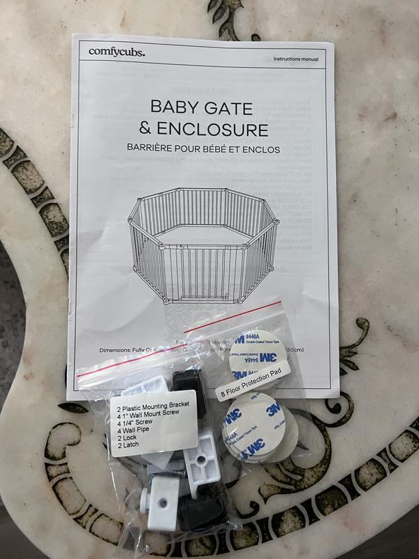 Customer photo for "Large and reliable baby gate"